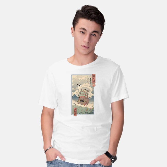 Moving Castle Ukiyo-E-mens basic tee-vp021