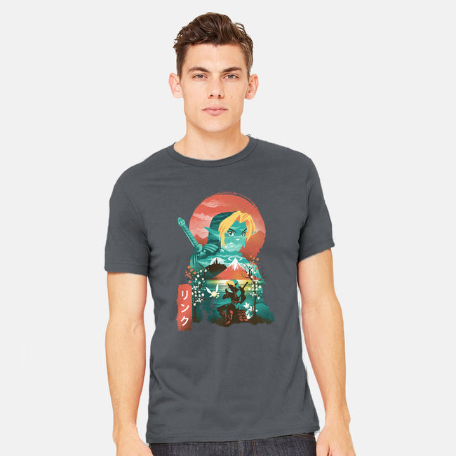 Ukiyo-E Hyrule Hero-mens heavyweight tee-dandingeroz