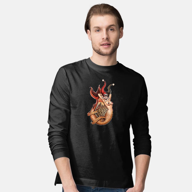 Old School Mermaid Trouble-mens long sleeved tee-Zeeee