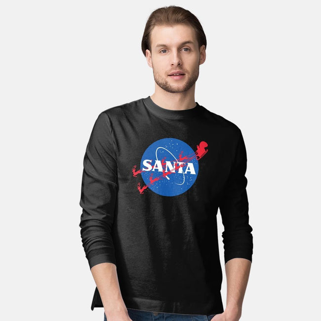 Santa's Space Agency-mens long sleeved tee-Boggs Nicolas