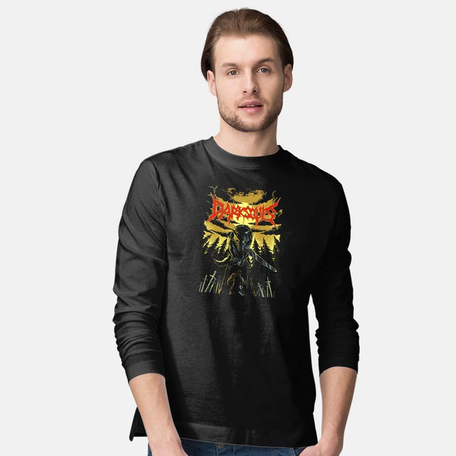 Great Grey Wolf Metal-mens long sleeved tee-PeanutGolem