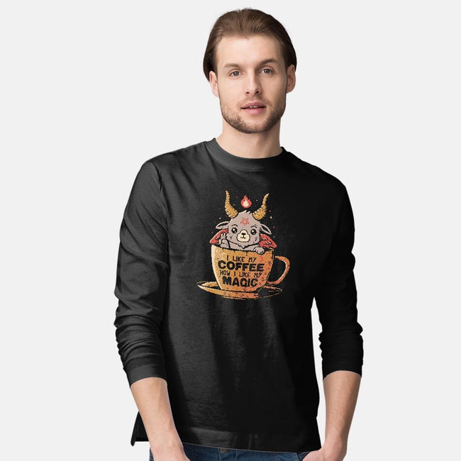 How I Like My Coffee-mens long sleeved tee-eduely