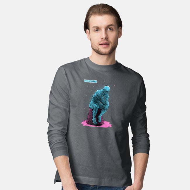 Blue Thinker-mens long sleeved tee-teesgeex