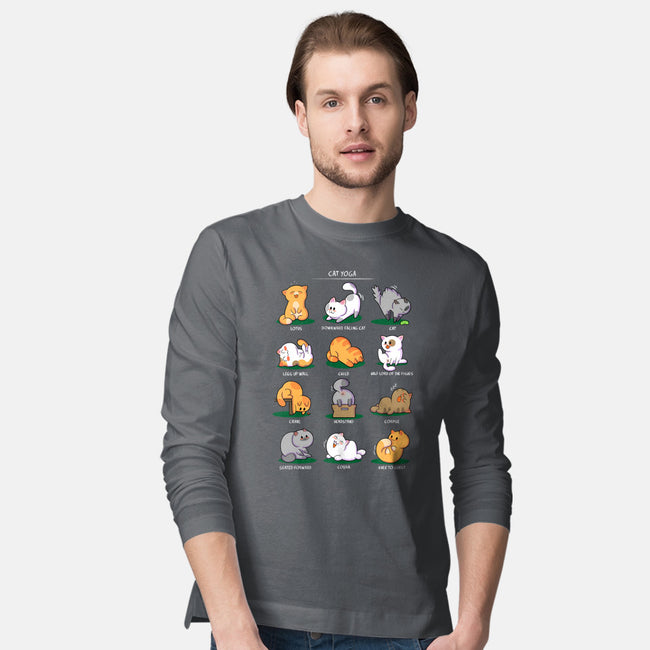 Cat Yoga-mens long sleeved tee-queenmob