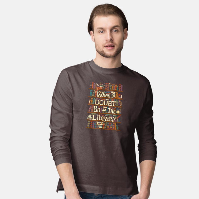 Go To The Library-mens long sleeved tee-risarodil