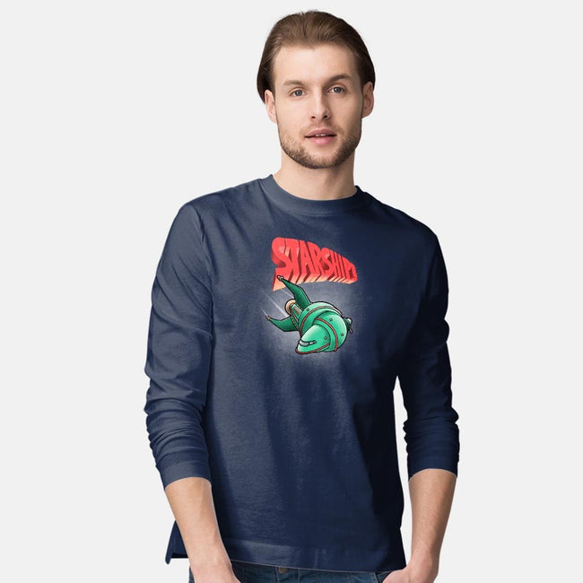 Starship-mens long sleeved tee-trheewood