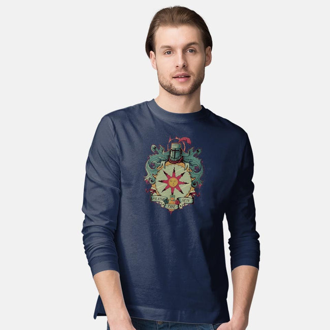 Crest of the Sun-mens long sleeved tee-Typhoonic