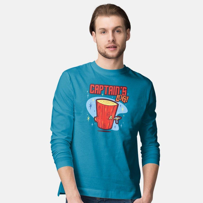 Captain's Log-mens long sleeved tee-Harebrained
