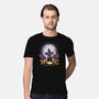 Witch-Cat Night-mens premium tee-alemaglia