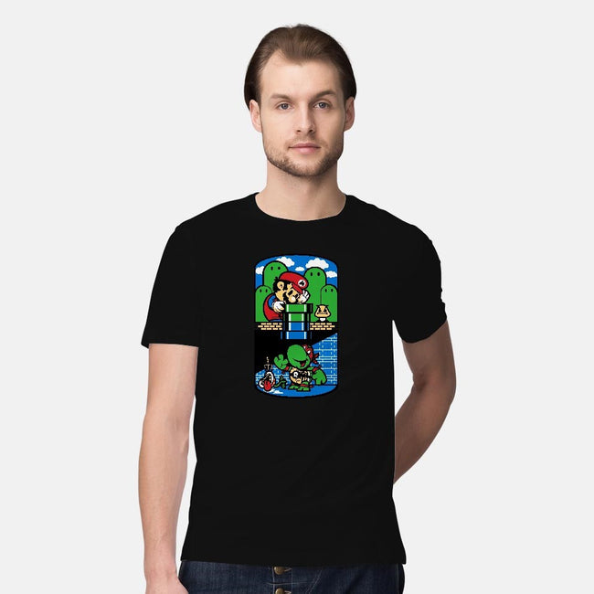 Help a Brother Out-mens premium tee-harebrained