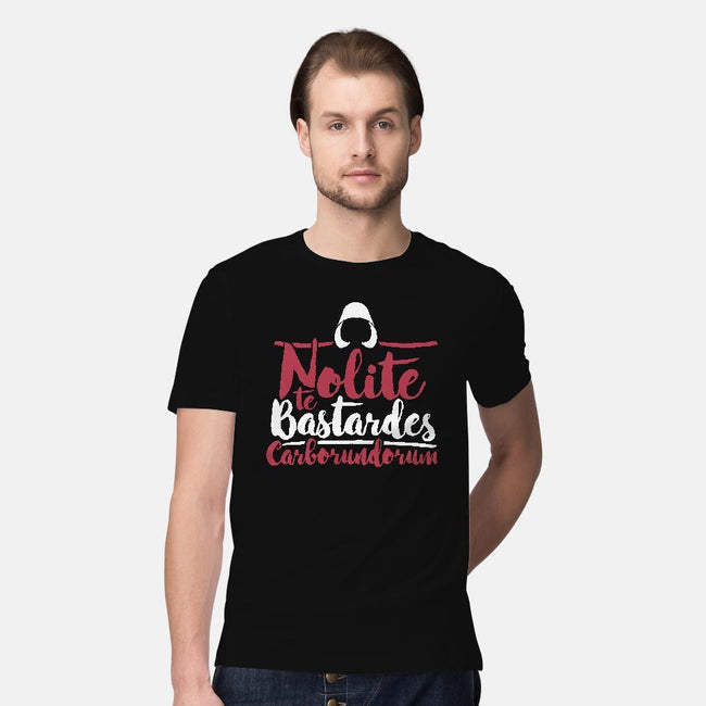 Nolite te Bastardes Carborundorum-mens premium tee-Retro Review