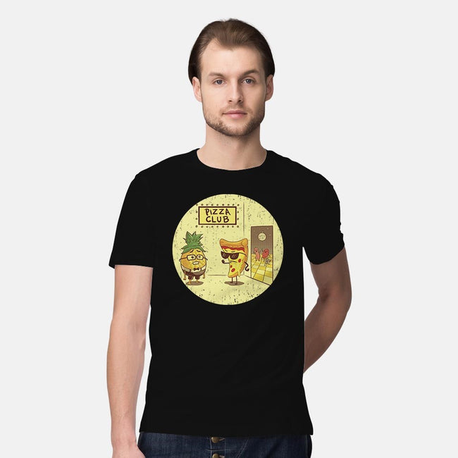 Pizza Club-mens premium tee-Hootbrush