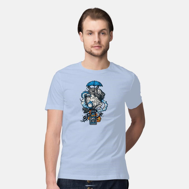 Bottled Spirits-mens premium tee-Letter_Q