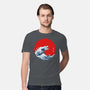 Hokusai Gojira-Variant-mens premium tee-Mdk7