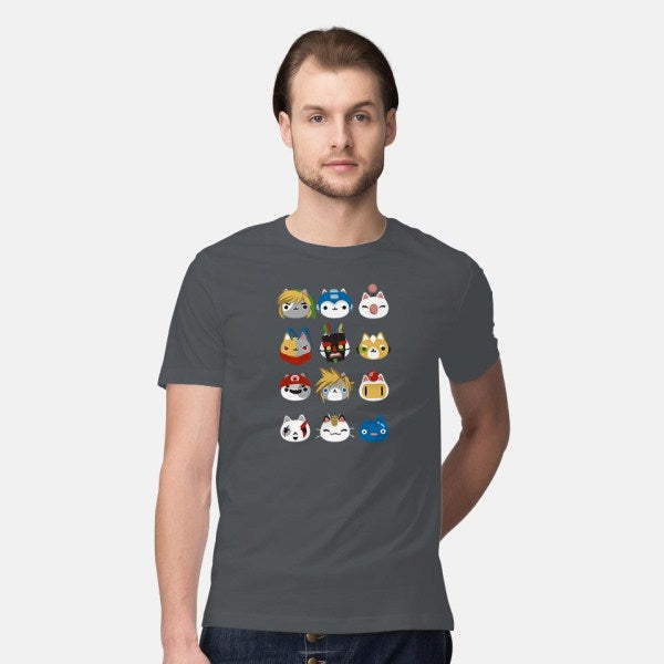 Gamer Cats-mens premium tee-BlancaVidal