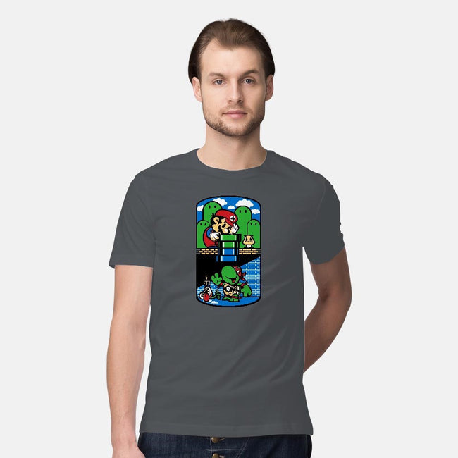 Help a Brother Out-mens premium tee-harebrained