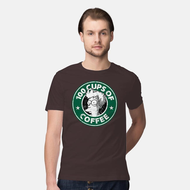 100 Cups of Coffee-mens premium tee-Barbadifuoco