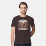 Caffeine Powers, Activate!-mens premium tee-Obvian