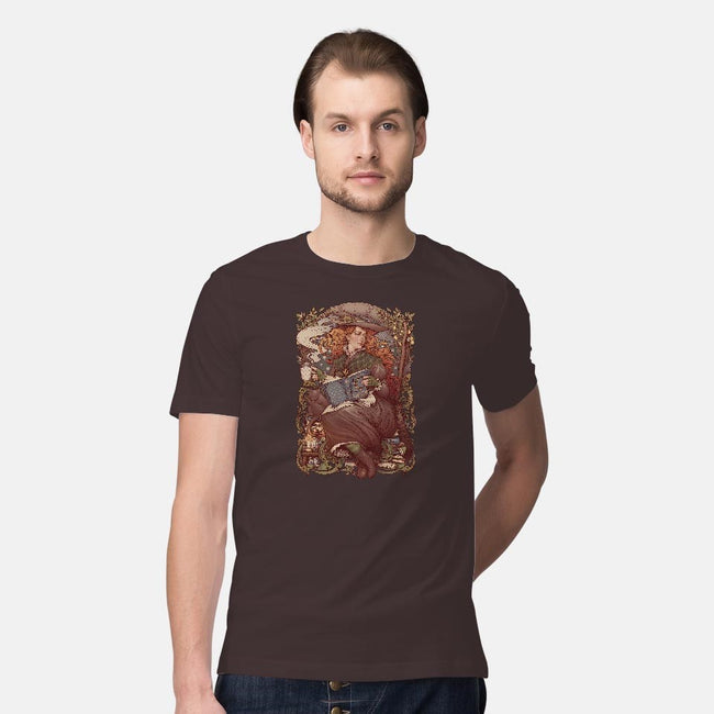 Nouveau Folk Witch-mens premium tee-MedusaD