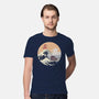 On the Cliff by the Sea-mens premium tee-leo_queval