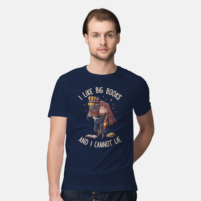 I Like Big Books-mens premium tee-eduely