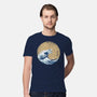 Hokusai Gojira-mens premium tee-Mdk7