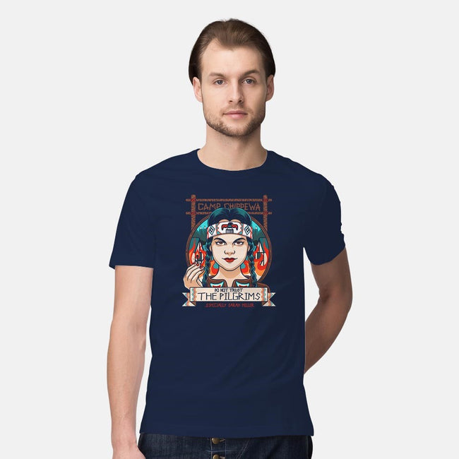 Fiery Thanksgiving-mens premium tee-Bamboota