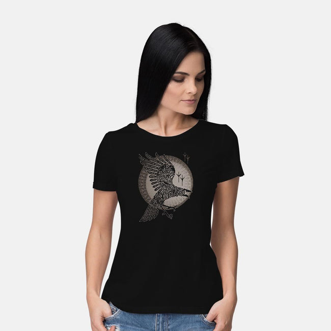Norse Raven-womens basic tee-RAIDHO