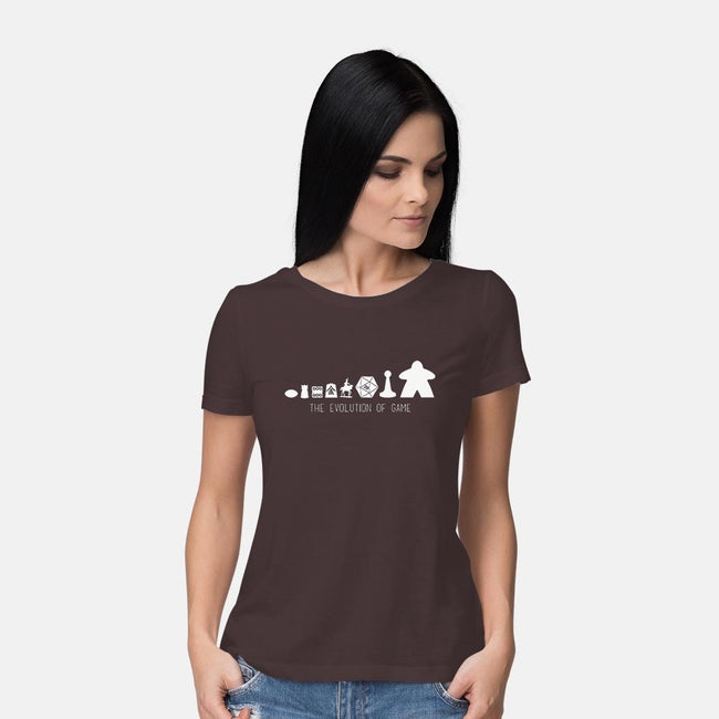 Evolution of Game-womens basic tee-CupidsArt