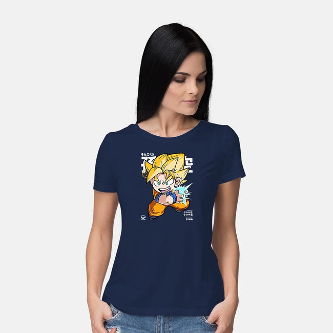 Chibi Kamehameha-womens basic tee-mankeeboi