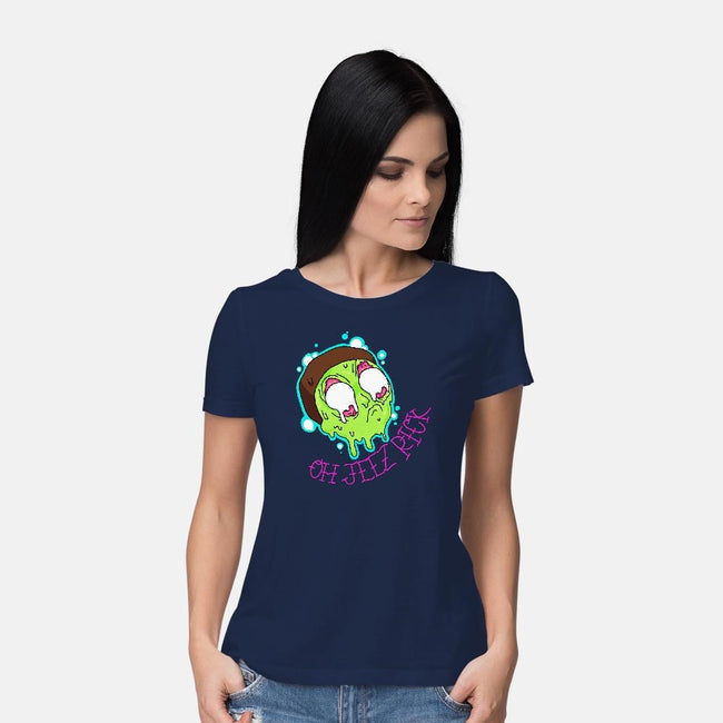 OH JEEZ-womens basic tee-ithrowtrainz