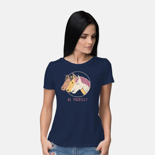 Unless You Can Be a Unicorn-womens basic tee-tobefonseca
