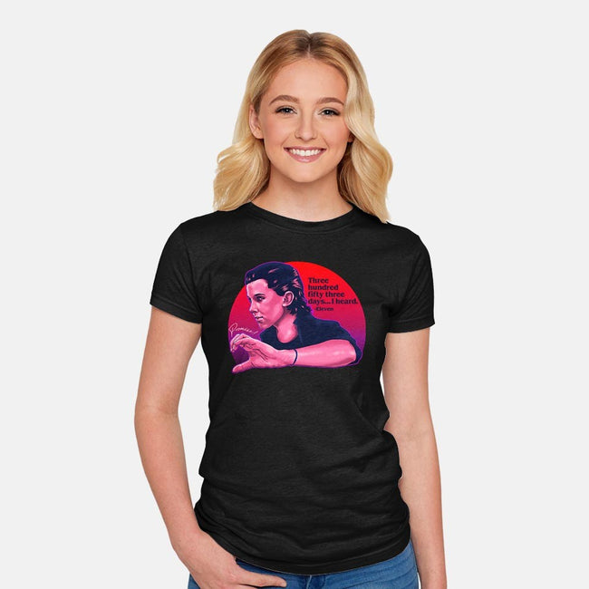 Eleven's Heart-womens fitted tee-zerobriant