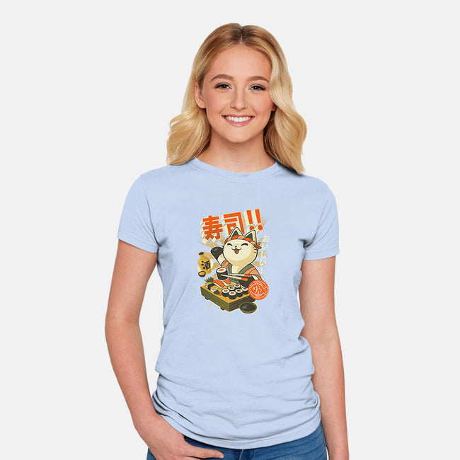 Sushi Chef-womens fitted tee-BlancaVidal