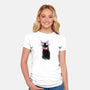 Watercolor Cat-womens fitted tee-ddjvigo