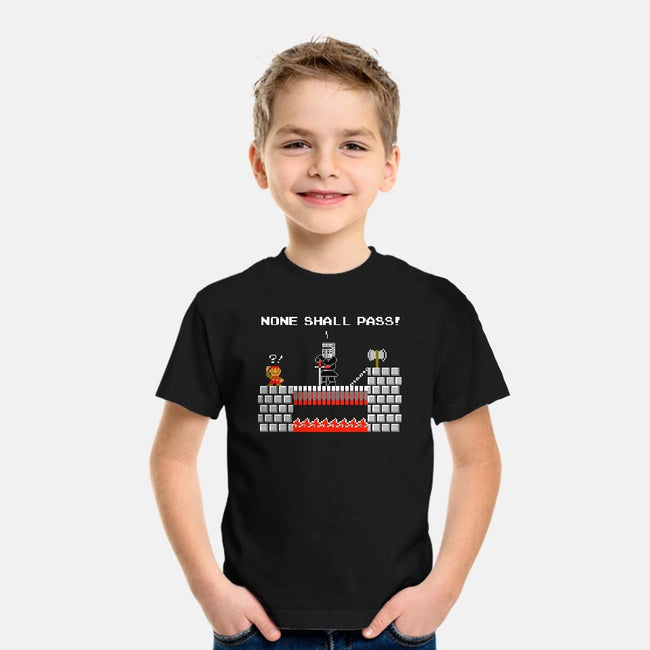 None Shall Pass Including Plumbers-youth basic tee-RyanAstle