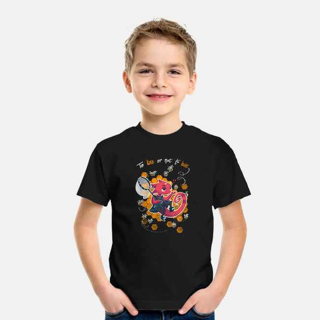 To Bee Or Not To Bee-youth basic tee-theteenosaur
