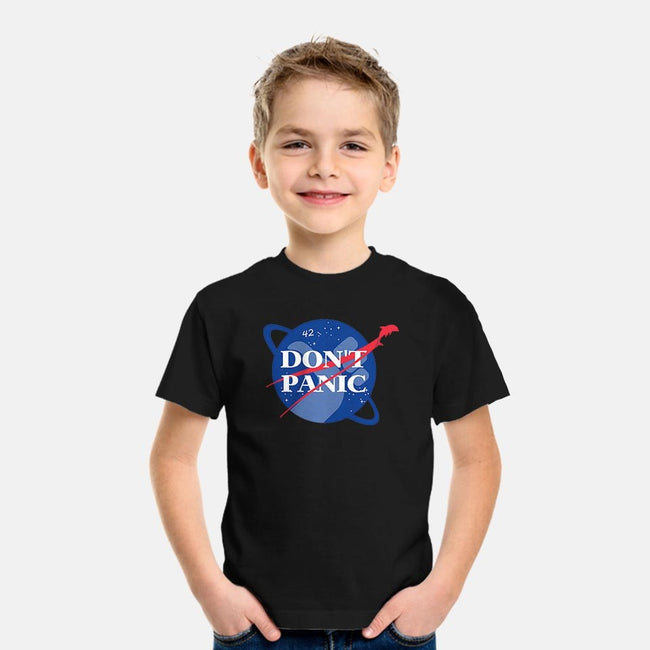 Don't Panic-youth basic tee-Manoss1995
