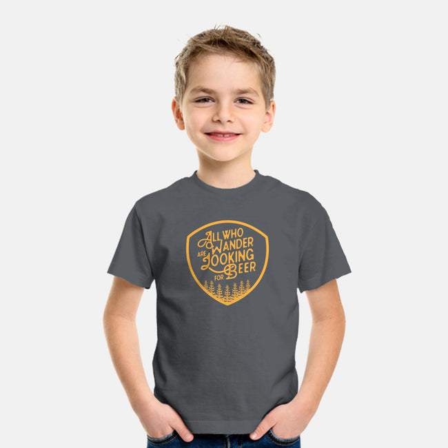 All Who Wander are Looking for Beer-youth basic tee-beerisok