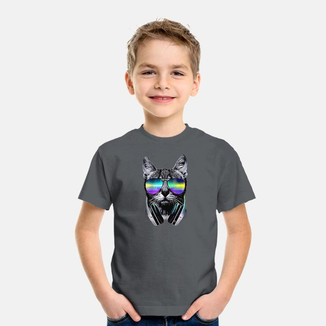 Music Lover Cat-youth basic tee-clingcling
