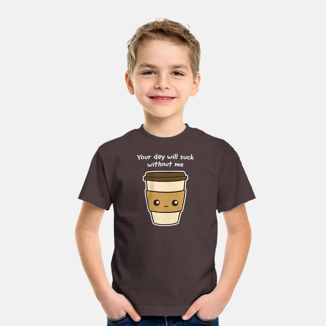 Coffee Addict-youth basic tee-dudey300