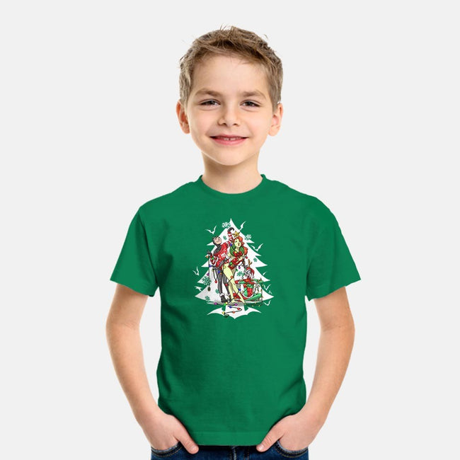 Christmas Belles-youth basic tee-ArtistAbe
