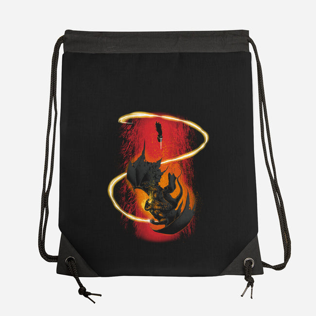 Wizard Vs Demon-None-Drawstring-Bag-Art_Of_One