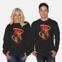 Wizard Vs Demon-Unisex-Crew Neck-Sweatshirt-Art_Of_One