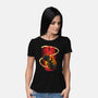 Wizard Vs Demon-Womens-Basic-Tee-Art_Of_One