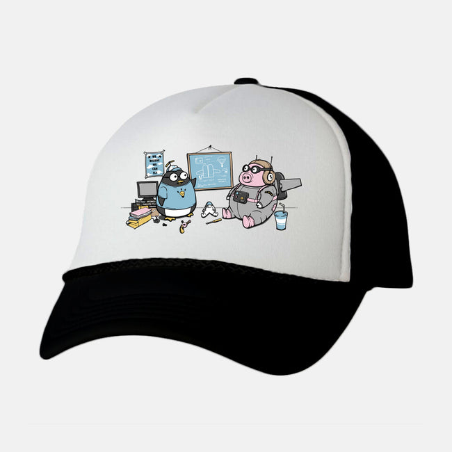 Flight Experiment-Unisex-Trucker-Hat-pigboom