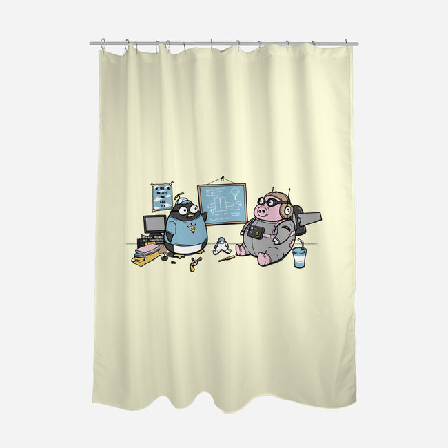 Flight Experiment-None-Polyester-Shower Curtain-pigboom