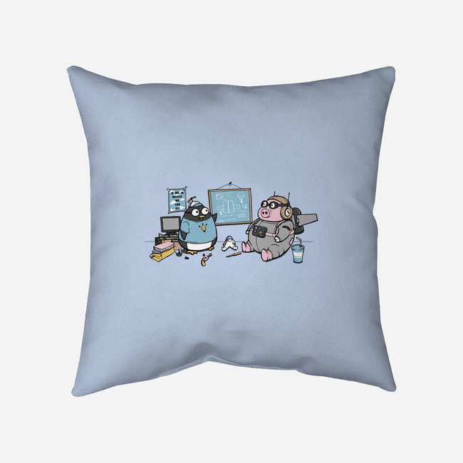 Flight Experiment-None-Removable Cover w Insert-Throw Pillow-pigboom