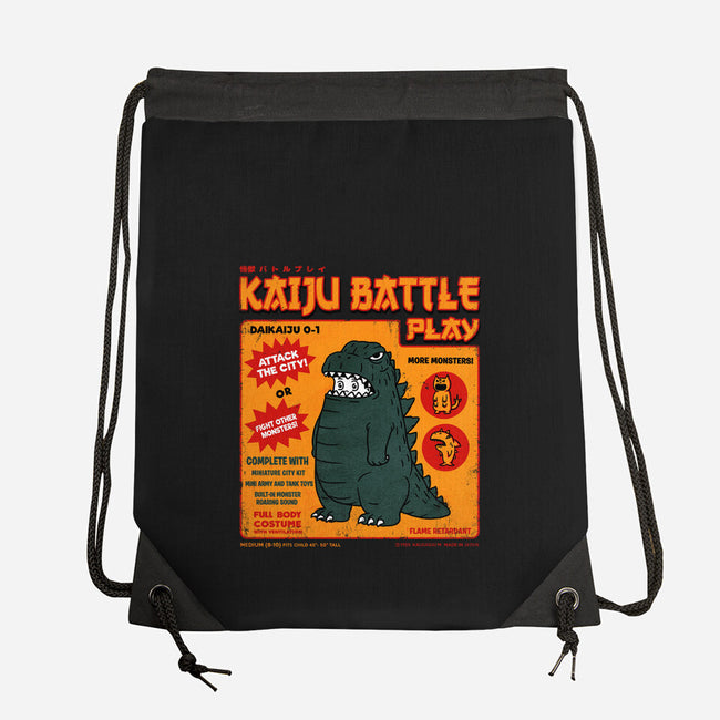 Kaiju Battle Player-None-Drawstring-Bag-pigboom