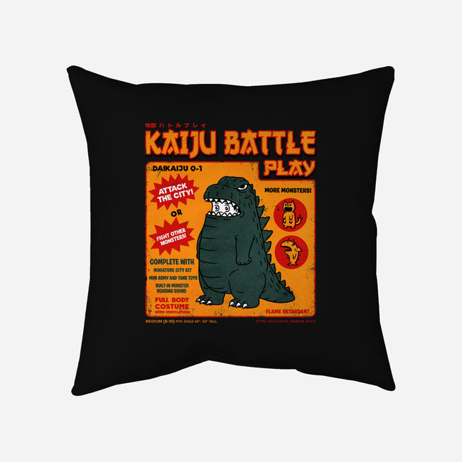 Kaiju Battle Player-None-Non-Removable Cover w Insert-Throw Pillow-pigboom